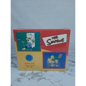 THE SIMPSONS Double Sided Puzzle‎ 200 Piece 1998 complete in box NEW